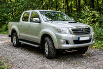 Toyota Hilux 2006–2015 Fullmond sivuportaat (2 kpl, alumiini) kuva 1
