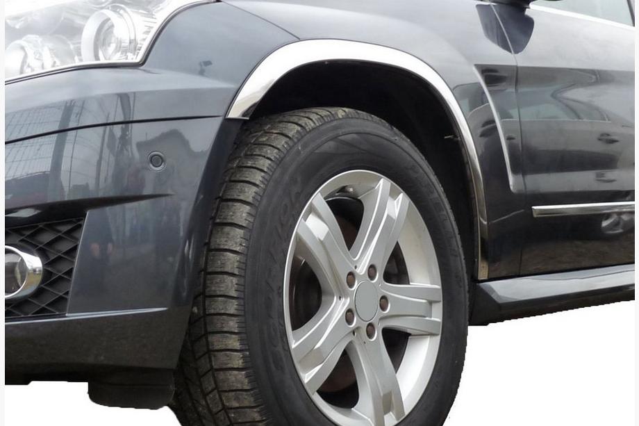Mercedes GLK-sarja X204 2008–2015 Poistotuote Lokasuojan kaarilistat (4 kpl, ruostumaton teräs) Image