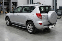 Toyota Rav 4 2006–2013 Tayga Grey -sivuaskelmat (2 kpl, alumiini) kuva 1