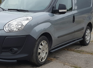 Fiat Doblo II 2010–2022 Sivupalkit Black (2 kpl, ruostumaton teräs) kuva 1