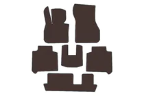 BMW 2-sarja Active Tourer F45/F46 2014–2021 Carsuit kumimatot matkustamoon (3 riviä, F46, ruskea) kuva 1