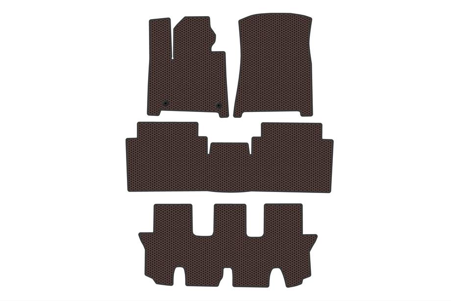 Hyundai Santa Fe 5 2023– Kumimatot Carsuit (3 riviä, ruskea) Image