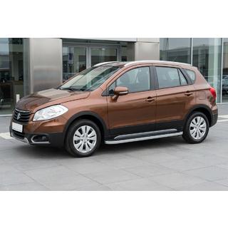 Sivuportaat Tayga Grey (2 kpl, alumiini) Suzuki SX4 S-Cross 2013–2016 kuva 1