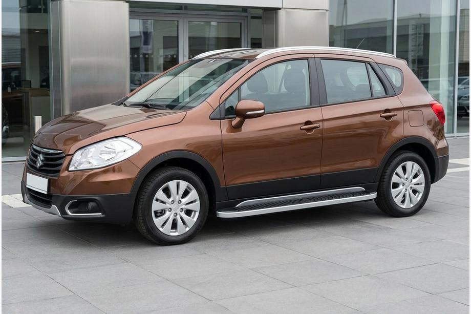 Suzuki SX4 S-Cross 2013–2016 Sivuportaat Tayga Grey (2 kpl, alumiini) Image