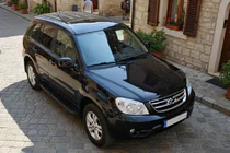 Chery Tiggo 3 2005– Sivuporrast Bosphorus Black (2 kpl, alumiini) kuva 1