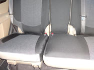 Hyundai Santa Fe 2 2006–2012 Auton istuinsuojat (keinonahka→kangas, Premium) kuva 14