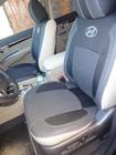 Hyundai Santa Fe 2 2006–2012 Auton istuinsuojat (keinonahka→kangas, Premium) kuva 17