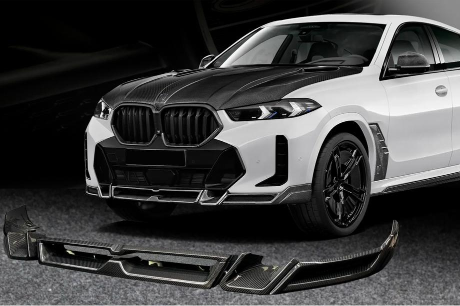 BMW X6 G06 2019–2027 Etupuskurin lippa Lip LRT (M-Sport 2023+, hiilikuitu) Image