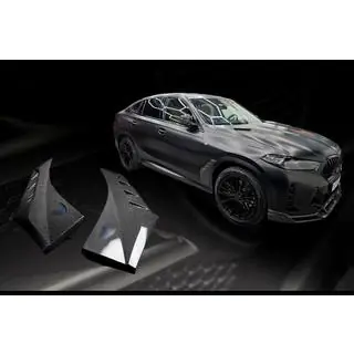 LRT lokasuojan levikkeet (2023+, hiilikuitu) BMW X6 G06 2019–2027 kuva 1