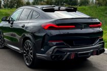 BMW X6 G06 2019–2027 Takapuskurin diffuusori LRT-pakoputkenpäillä (M-Sport 2023+, Carbon) kuva 2
