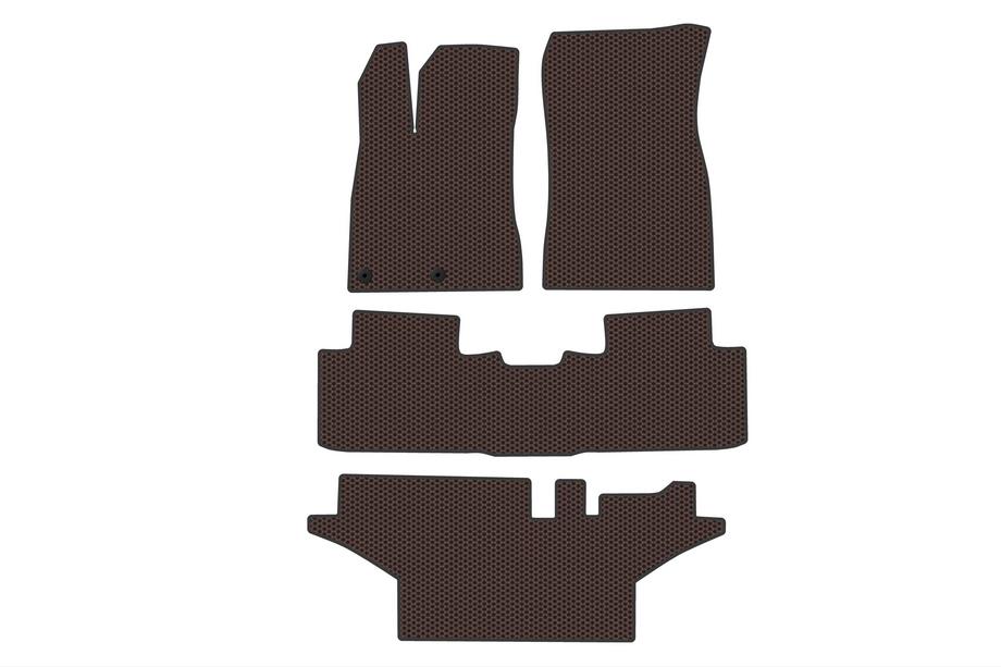 Peugeot 5008 2024– Kumimatot Carsuit (3 riviä, ruskea) Image