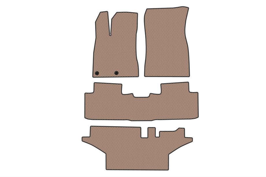 Peugeot 5008 2024– Kumimatot Carsuit (3 riviä, Beige) Kuva 1