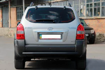 Hyundai Tucson JM 2004– Takasuojakaari AK002 Black (ruostumaton teräs) kuva 3