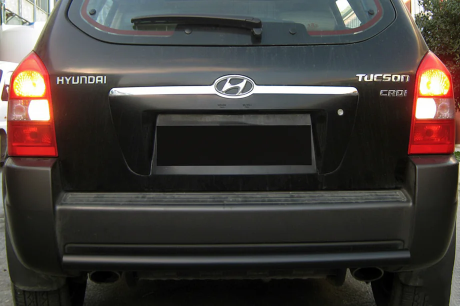 Hyundai Tucson JM 2004– Takasuojakaari AK002 Black (ruostumaton teräs) Image