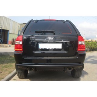 Takasuojakaari AK002 Black (ruostumaton teräs) Kia Sportage 2004–2010 kuva 1