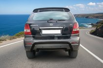 Kia Sorento I BL 2002–2009 Takakaari Black (ruostumaton teräs) kuva 1