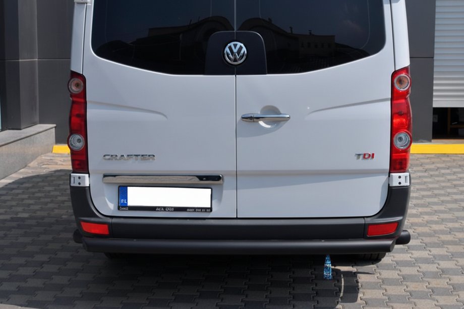 Volkswagen Crafter 2006–2016 Takasuojakaari AK002 Black (ruostumaton teräs) Image