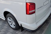 Volkswagen T5 Transporter 2003–2010 Takakulmasuojat AK003 Black (2 kpl, ruostumaton teräs) kuva 5