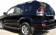 Toyota Land Cruiser Prado 120 2002–2009 Takakulmapalat AK003 Black (2 kpl, ruostumaton teräs) kuva 1