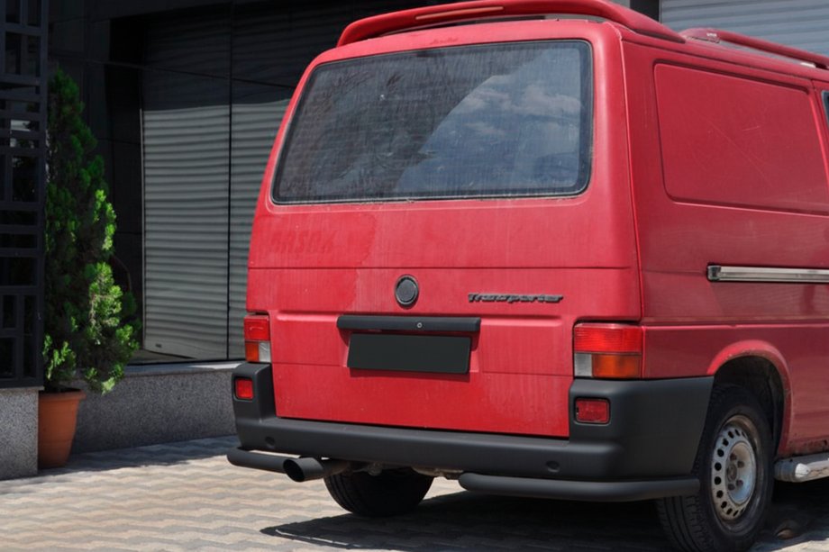 Volkswagen T4 Caravelle/Multivan 1990–2003 Takakulmapalat AK003 Black (2 kpl, ruostumaton teräs) Kuva 2
