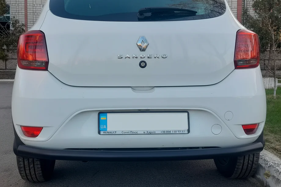Renault Sandero 2013–2022 Takasuojakaari AK002 Black (ruostumaton teräs) Image