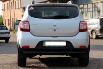 Dacia Sandero 2013–2020 Takasuojakaari AK002 Black (ruostumaton teräs) kuva 6