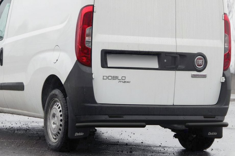Fiat Doblo II 2010–2022 Takakulmaputket AK003 Black (ruostumaton teräs) Image