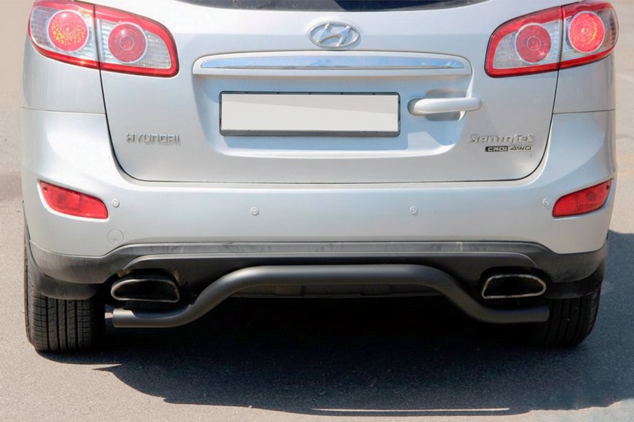 Hyundai Santa Fe 2 2006–2012 Takakaari AK007-2 Black (ruostumaton teräs) Image