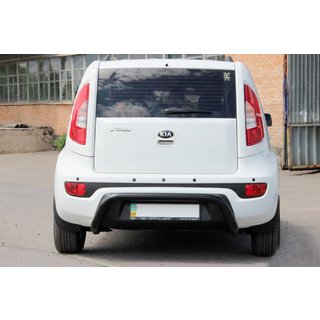 Takasuojakaari AK002 Black (ruostumaton teräs) Kia Soul I 2008–2013 kuva 1