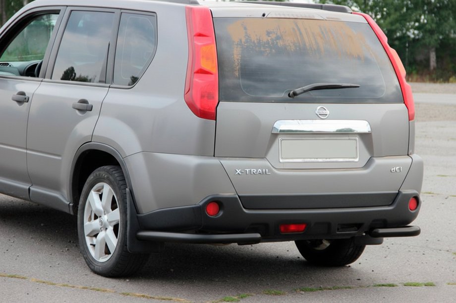 Nissan X-trail T31 2007–2014 Takakulmat AK003 Black (2 kpl, ruostumaton teräs) Kuva 2