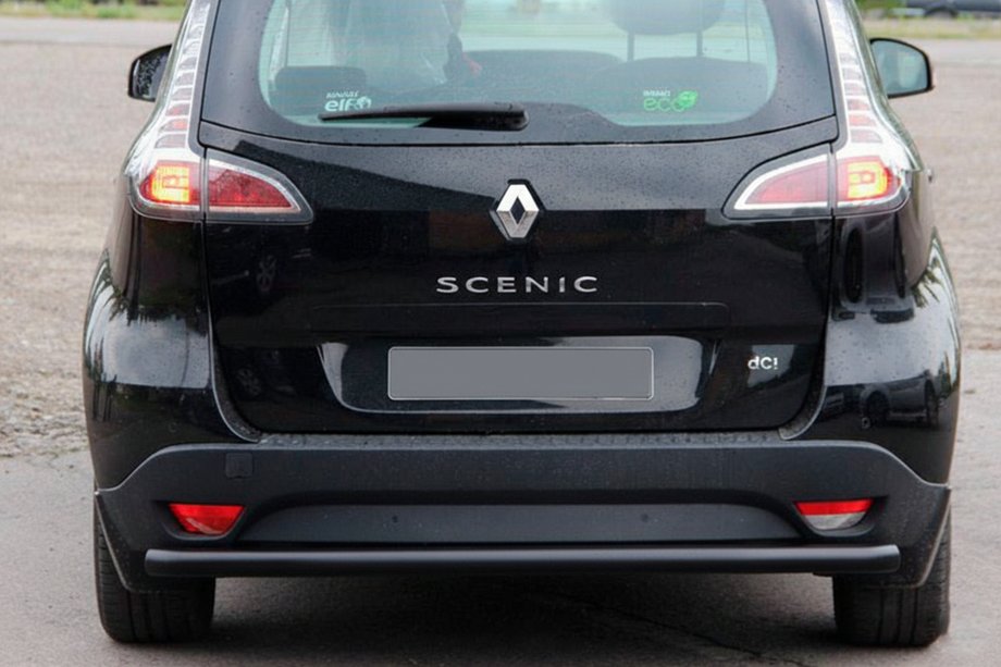 Renault Scenic/Grand 2009–2016 Takasuojakaari AK002 Black (ruostumaton teräs) Image