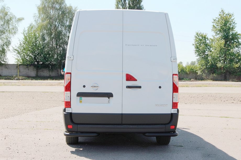 Nissan NV400 2010–2024 Takakulmapalat AK003 Black (2 kpl, ruostumaton teräs) Kuva 3