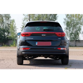 Takaosan suojakaari AK002 Black (ruostumaton teräs) Kia Sportage 2015–2021 kuva 4