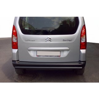Takasuojakaari Black (ruostumaton teräs) 60 mm Citroen Berlingo 2008–2018 kuva 1