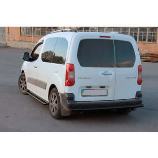 Takasuojakaari Black (ruostumaton teräs) 60 mm Citroen Berlingo 2008–2018 kuva 3