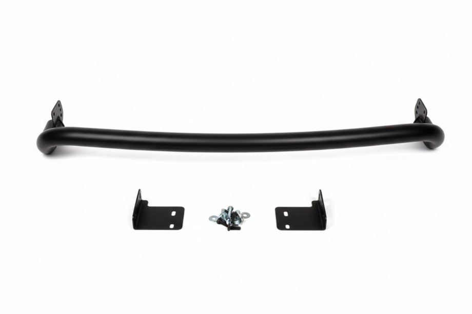 Hyundai Santa Fe 2 2006–2012 Takasuojakaari AK002 Black (ruostumaton teräs) Image