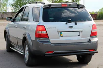Kia Sorento I BL 2002–2009 Takasuojakaari AK002 Black (ruostumaton teräs) kuva 3