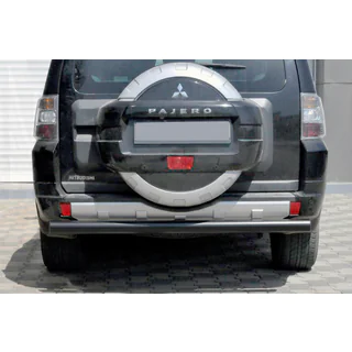 Takasuojakaari AK002 Black (ruostumaton teräs) Mitsubishi Pajero Wagon III 1999–2006 kuva 1