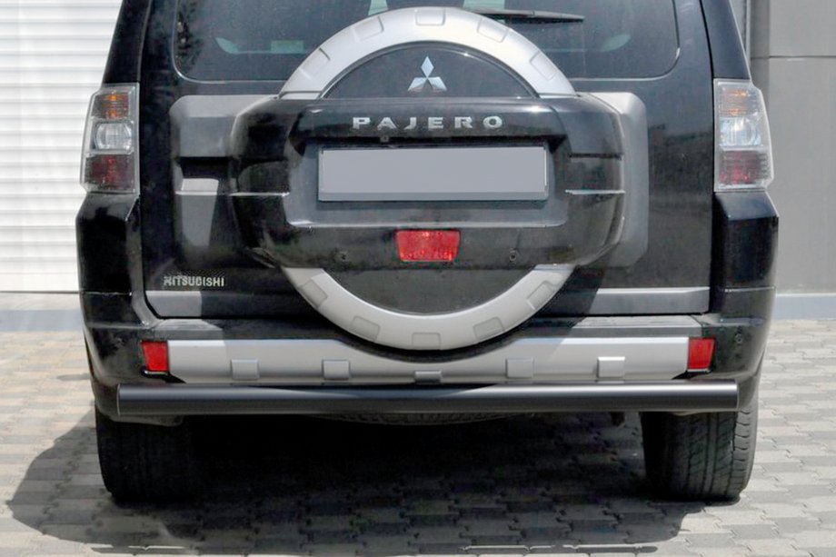 Mitsubishi Pajero Wagon III 1999–2006 Takasuojakaari AK002 Black (ruostumaton teräs) Kuva 1