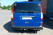 Mercedes Vito W639 2004–2014 Takakulmasuojat AK003 Black (2 kpl, ruostumaton teräs) keskipitkälle ja pitkälle akselivälille kuva 9