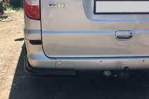 Mercedes Vito W639 2004–2014 Takakulmasuojat AK003 Black (2 kpl, ruostumaton teräs) keskipitkälle ja pitkälle akselivälille kuva 5