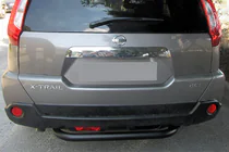 Nissan X-trail T31 2007–2014 Taka suojakaari AK007 Black (2 kpl, ruostumaton teräs) kuva 1