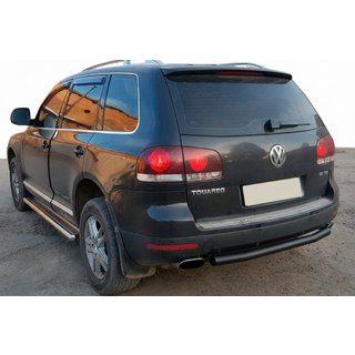 Takasuojakaari AK002 Black (2 kpl, ruostumaton teräs) Volkswagen Touareg 2002–2010 kuva 1