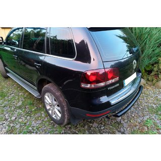 Takasuojakaari AK002 Black (2 kpl, ruostumaton teräs) Volkswagen Touareg 2002–2010 kuva 2