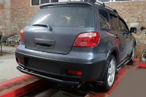 Mitsubishi Outlander 2001–2006 Takasuojakaari AK002/2 Black (ruostumaton teräs) kuva 1