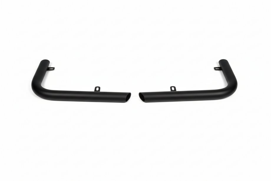 Mercedes X class 2017–2020 Takasuojakaari AK003 Black (ruostumaton teräs, 60 mm) Kuva 1