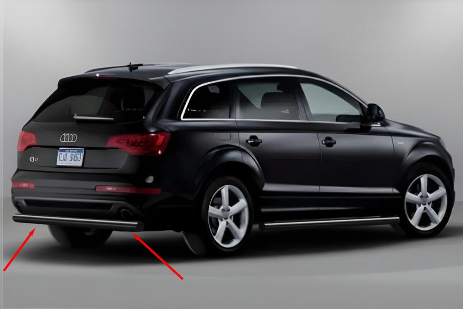 Audi Q7 2005–2015 Takaosan suojakaari AK002 Black (ruostumaton teräs) Image