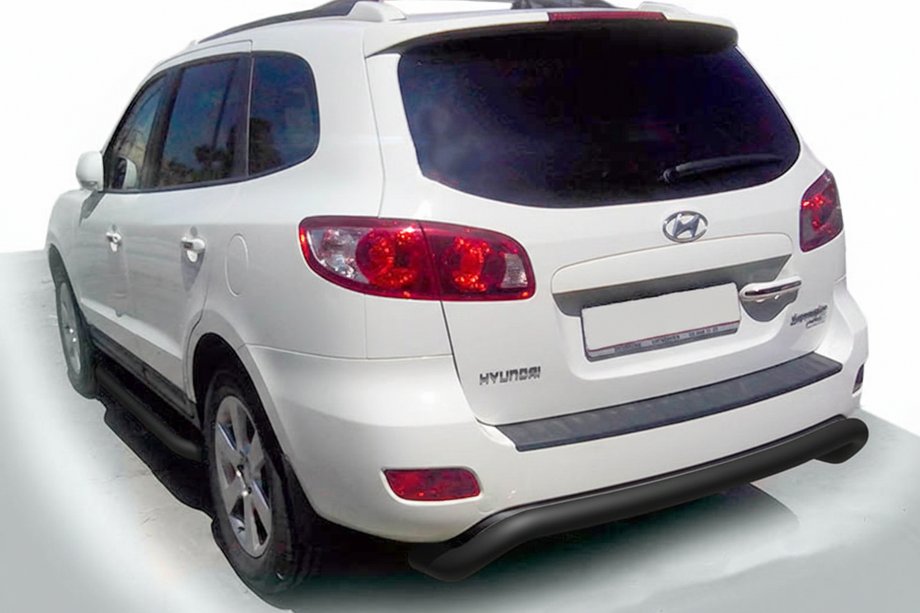 Hyundai Santa Fe 2 2006–2012 Takakaari AK007 Black (ruostumaton teräs) Image