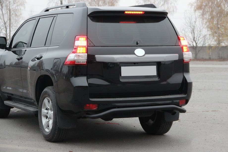 Toyota Land Cruiser Prado 150 2009–2023 Takasuojakaari AK008 Black (ruostumaton teräs) Kuva 1