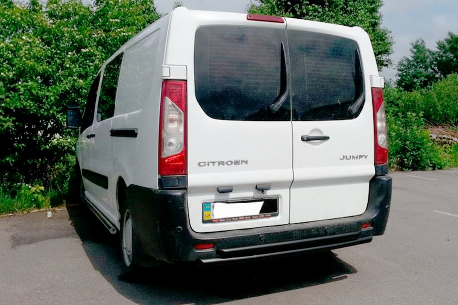 Citroen Jumpy 2007–2017 Takakaari Double Black (ruostumaton teräs) Image